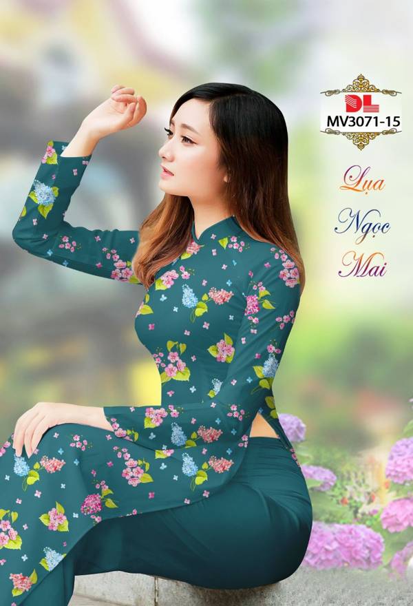 Vải Áo Dài Hoa Đều Mới Ra AD MV3071 39 Vải Áo Dài Hoa Đều Mới Ra AD MV3071