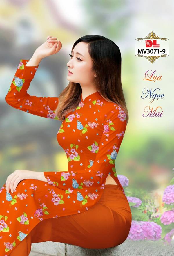 Vải Áo Dài Hoa Đều Mới Ra AD MV3071 49 Vải Áo Dài Hoa Đều Mới Ra AD MV3071