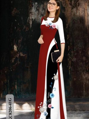 Vải Áo Dài Hoa Hồng Độc Đáo AD KC8206 15 1616730003 20 Vai Ao Dai Hoa Hong Doc Dao AD KC8206