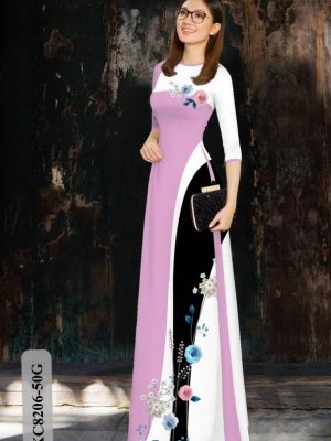 Vải Áo Dài Hoa Hồng Độc Đáo AD KC8206 18 1616730003 383 Vai Ao Dai Hoa Hong Doc Dao AD KC8206
