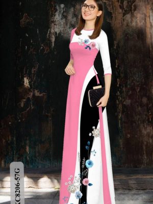 Vải Áo Dài Hoa Hồng Độc Đáo AD KC8206 20 1616730004 241 Vai Ao Dai Hoa Hong Doc Dao AD KC8206