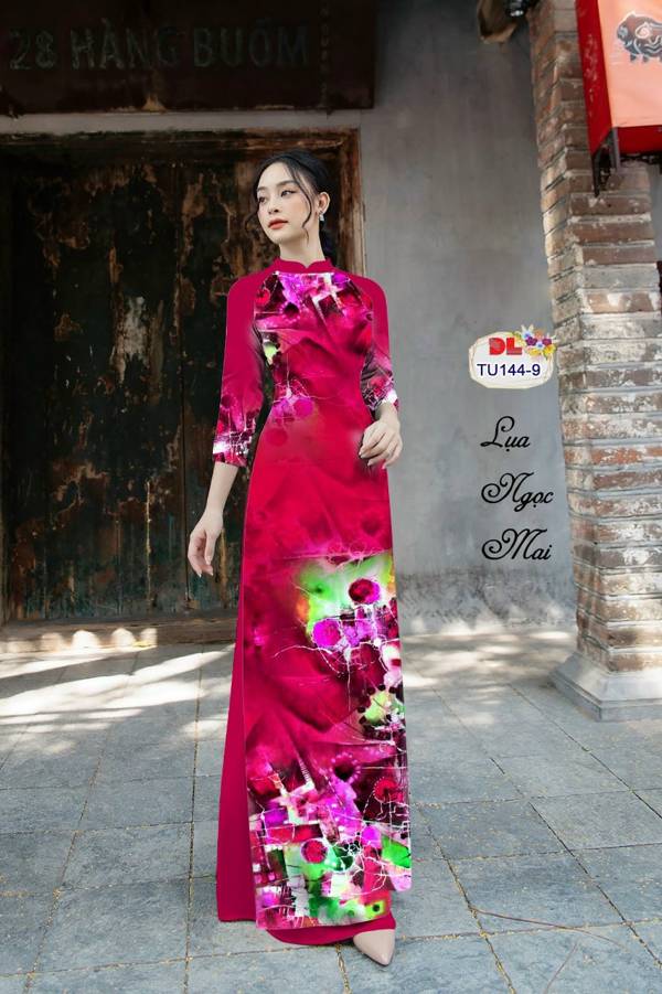 Vải Áo Dài Hoa In 3D Vừa Ra AD TU1444 34 Vải Áo Dài Hoa In 3D Vừa Ra AD TU1444