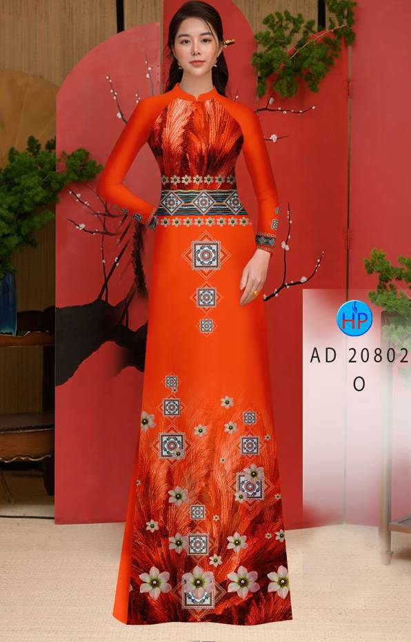 Vải Áo Dài Hoa Văn Độc Đáo AD 20802 42 Vải Áo Dài Hoa Văn Độc Đáo AD 20802