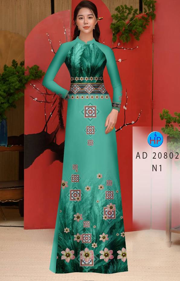 Vải Áo Dài Hoa Văn Độc Đáo AD 20802 44 Vải Áo Dài Hoa Văn Độc Đáo AD 20802