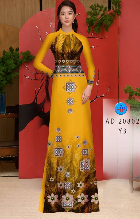 Vải Áo Dài Hoa Văn Độc Đáo AD 20802 43 Vải Áo Dài Hoa Văn Độc Đáo AD 20802