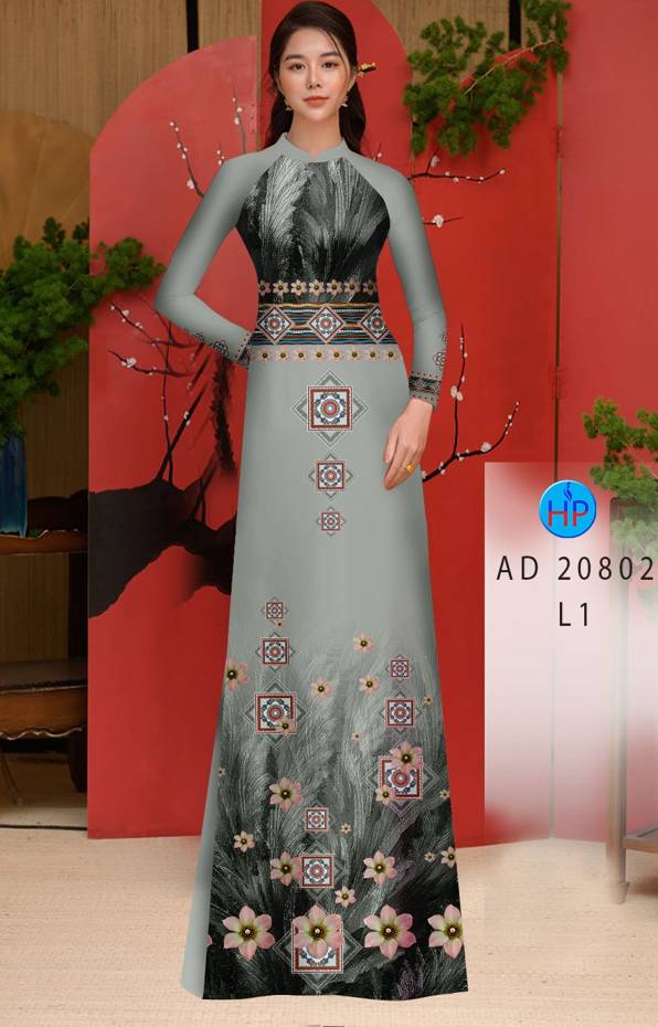Vải Áo Dài Hoa Văn Độc Đáo AD 20802 46 Vải Áo Dài Hoa Văn Độc Đáo AD 20802