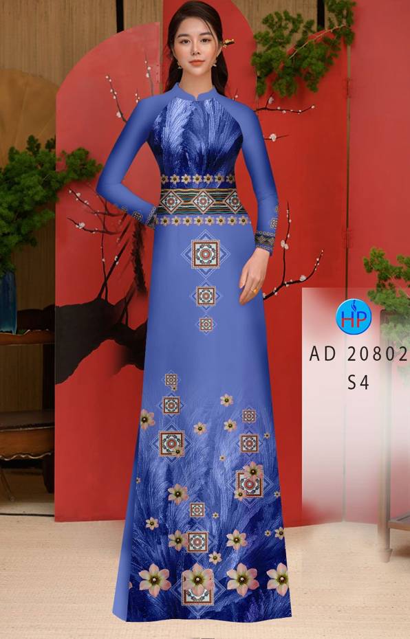 Vải Áo Dài Hoa Văn Độc Đáo AD 20802 48 Vải Áo Dài Hoa Văn Độc Đáo AD 20802