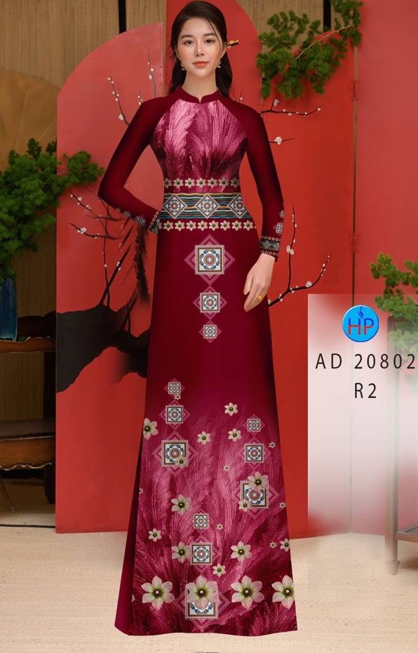 Vải Áo Dài Hoa Văn Độc Đáo AD 20802 47 Vải Áo Dài Hoa Văn Độc Đáo AD 20802