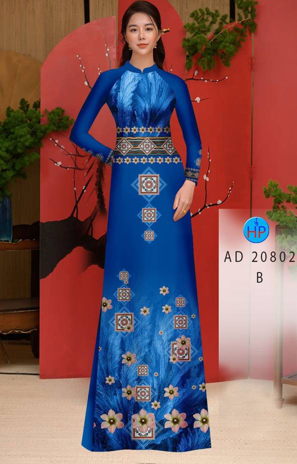 Vải Áo Dài Hoa Văn Độc Đáo AD 20802 49 Vải Áo Dài Hoa Văn Độc Đáo AD 20802