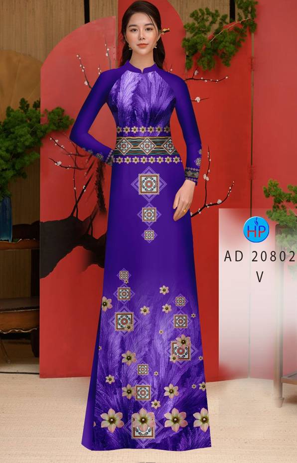 Vải Áo Dài Hoa Văn Độc Đáo AD 20802 50 Vải Áo Dài Hoa Văn Độc Đáo AD 20802