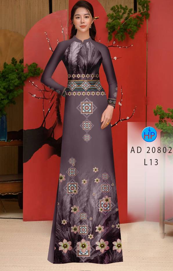 Vải Áo Dài Hoa Văn Độc Đáo AD 20802 52 Vải Áo Dài Hoa Văn Độc Đáo AD 20802