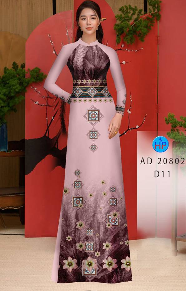 Vải Áo Dài Hoa Văn Độc Đáo AD 20802 57 Vải Áo Dài Hoa Văn Độc Đáo AD 20802