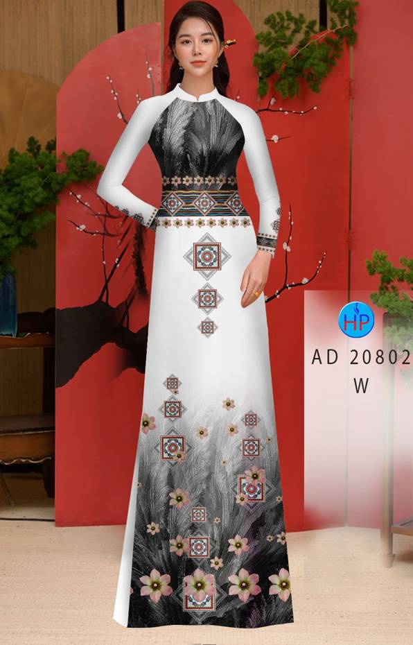 Vải Áo Dài Hoa Văn Độc Đáo AD 20802 56 Vải Áo Dài Hoa Văn Độc Đáo AD 20802