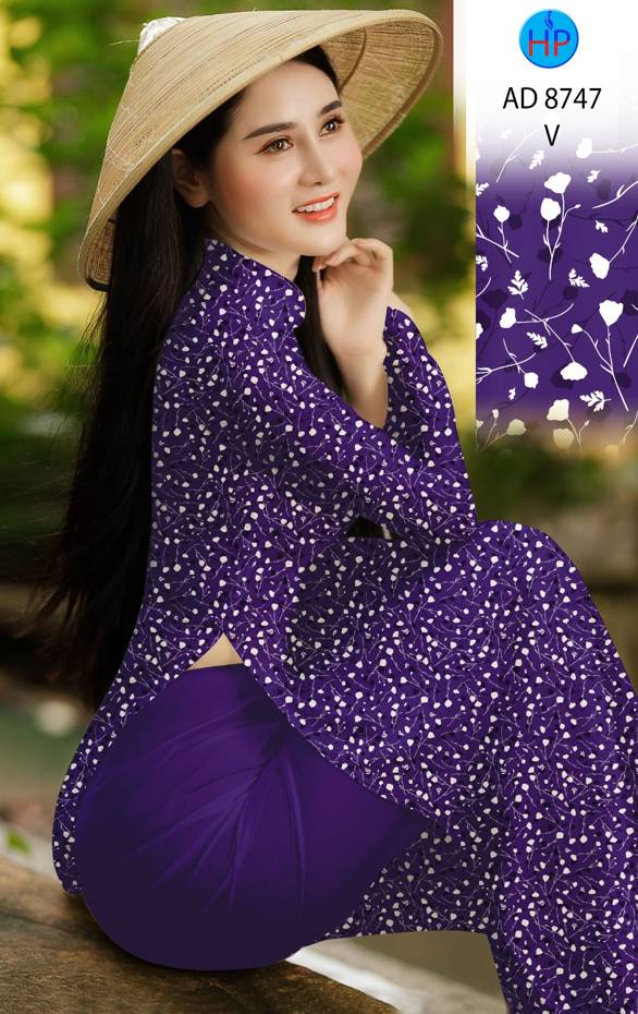 Vải Áo Dài Hoa Nhí Vừa Ra AD 8747 41 Vải Áo Dài Hoa Nhí Vừa Ra AD 8747