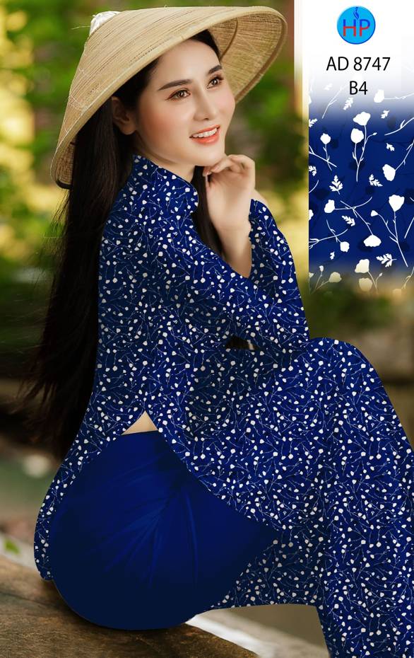 Vải Áo Dài Hoa Nhí Vừa Ra AD 8747 42 Vải Áo Dài Hoa Nhí Vừa Ra AD 8747