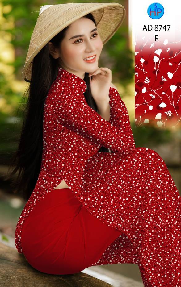 Vải Áo Dài Hoa Nhí Vừa Ra AD 8747 52 Vải Áo Dài Hoa Nhí Vừa Ra AD 8747