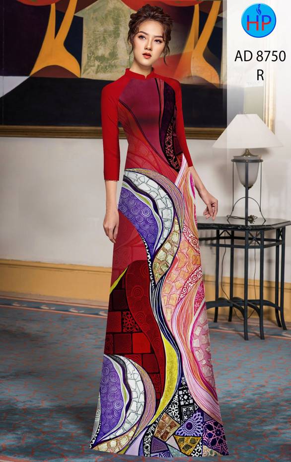 Vải Áo Dài Hoa Văn Độc Đáo AD 8750 39 Vải Áo Dài Hoa Văn Độc Đáo AD 8750