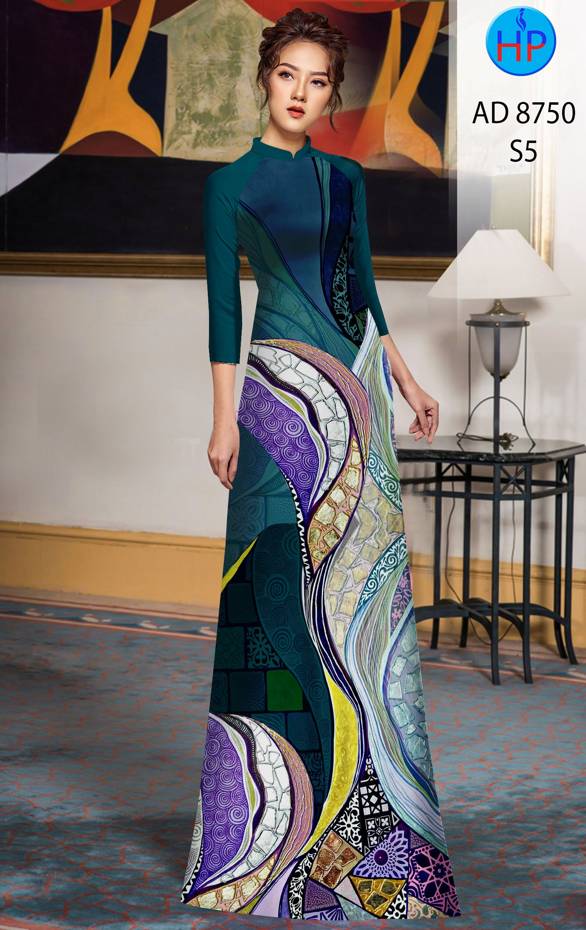 Vải Áo Dài Hoa Văn Độc Đáo AD 8750 49 Vải Áo Dài Hoa Văn Độc Đáo AD 8750