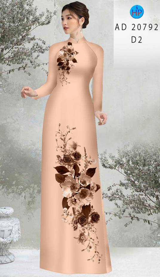 Vải Áo Dài Hoa Hồng Mới Ra AD 20792 47 Vải Áo Dài Hoa Hồng Mới Ra AD 20792