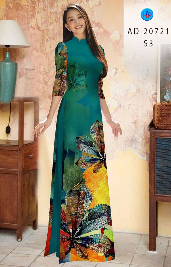 Vải Áo Dài Hoa In 3D Mới Ra AD 20721 44 Vải Áo Dài Hoa In 3D Mới Ra AD 20721