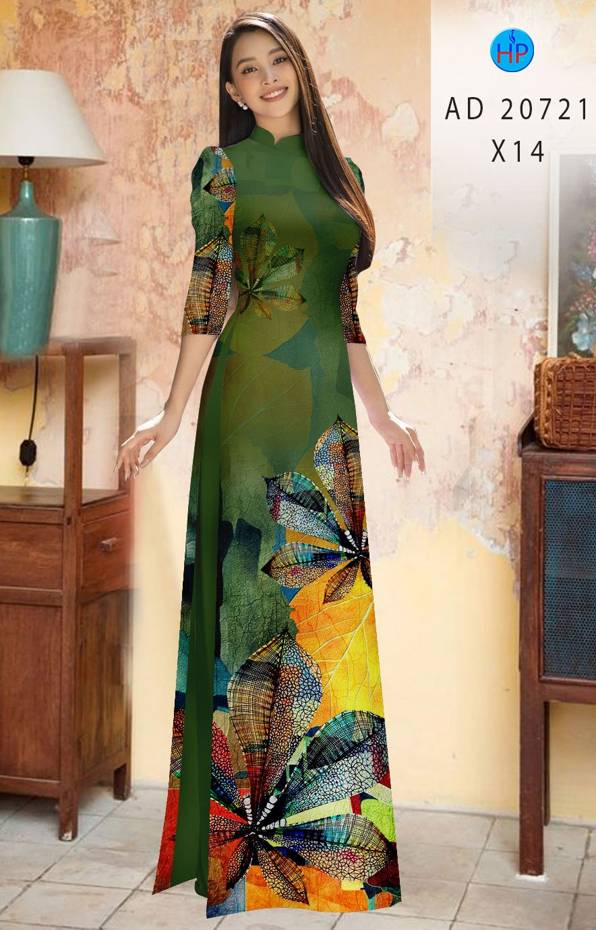 Vải Áo Dài Hoa In 3D Mới Ra AD 20721 46 Vải Áo Dài Hoa In 3D Mới Ra AD 20721