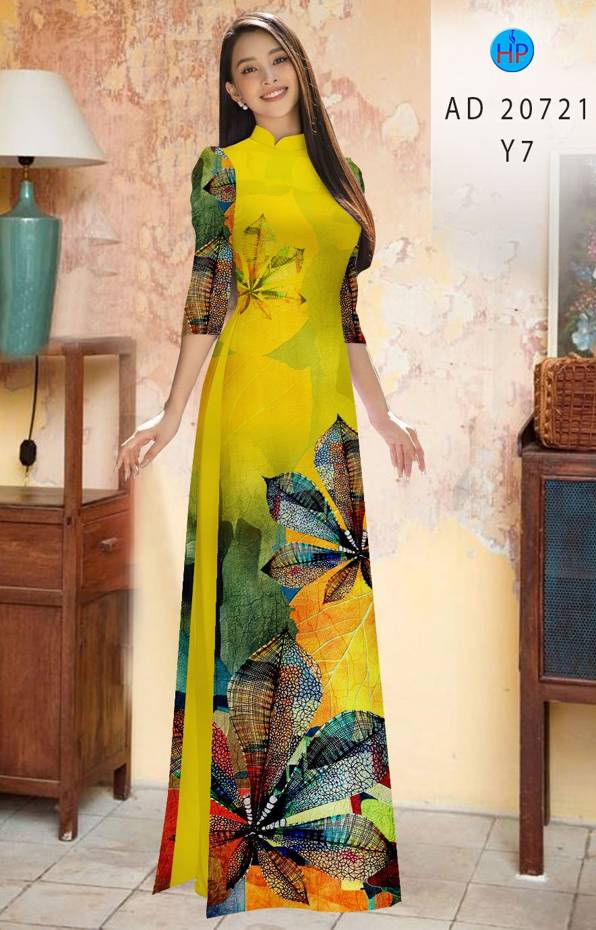 Vải Áo Dài Hoa In 3D Mới Ra AD 20721 45 Vải Áo Dài Hoa In 3D Mới Ra AD 20721