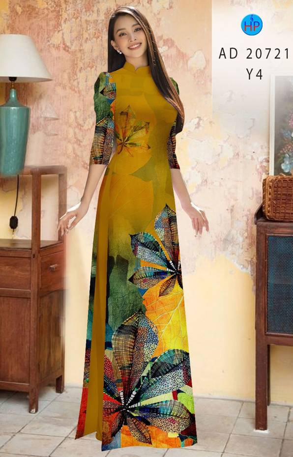 Vải Áo Dài Hoa In 3D Mới Ra AD 20721 51 Vải Áo Dài Hoa In 3D Mới Ra AD 20721