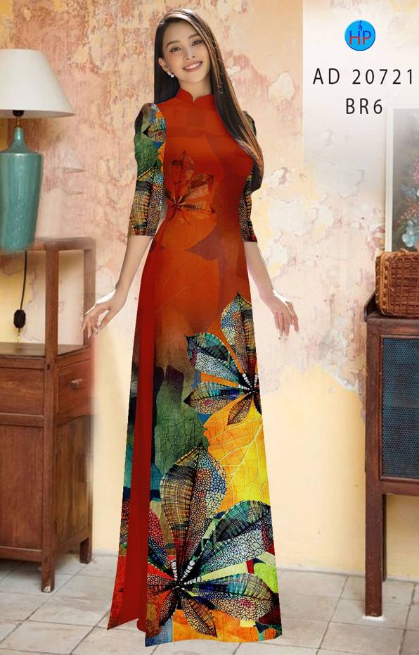 Vải Áo Dài Hoa In 3D Mới Ra AD 20721 47 Vải Áo Dài Hoa In 3D Mới Ra AD 20721