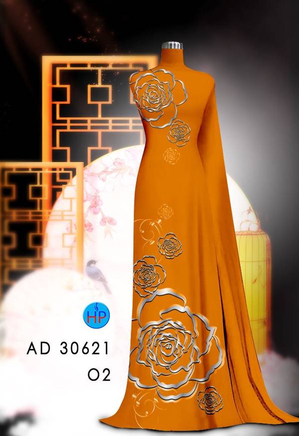 Vải Áo Dài Hoa Hồng Thiết Kế 2021 AD 30621 44 Vải Áo Dài Hoa Hồng Thiết Kế 2021 AD 30621