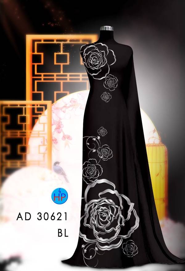 Vải Áo Dài Hoa Hồng Thiết Kế 2021 AD 30621 52 Vải Áo Dài Hoa Hồng Thiết Kế 2021 AD 30621