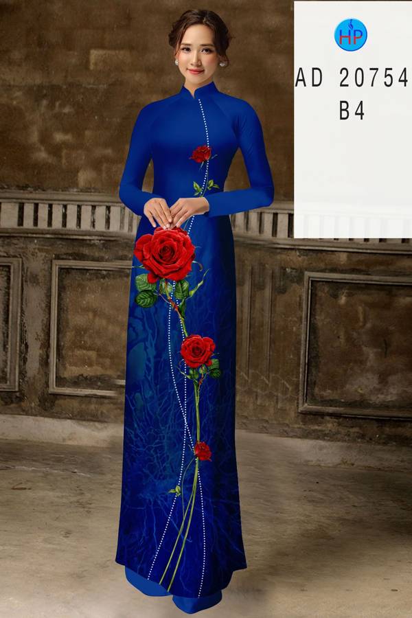 Vải Áo Dài Hoa Hồng Thiết Kế 2021 AD 20754 39 Vải Áo Dài Hoa Hồng Thiết Kế 2021 AD 20754