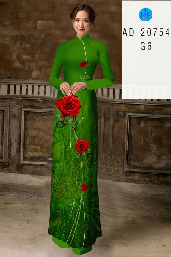 Vải Áo Dài Hoa Hồng Thiết Kế 2021 AD 20754 42 Vải Áo Dài Hoa Hồng Thiết Kế 2021 AD 20754