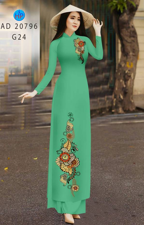 Vải Áo Dài Hoa In 3D Vừa Ra AD 20796 42 Vải Áo Dài Hoa In 3D Vừa Ra AD 20796