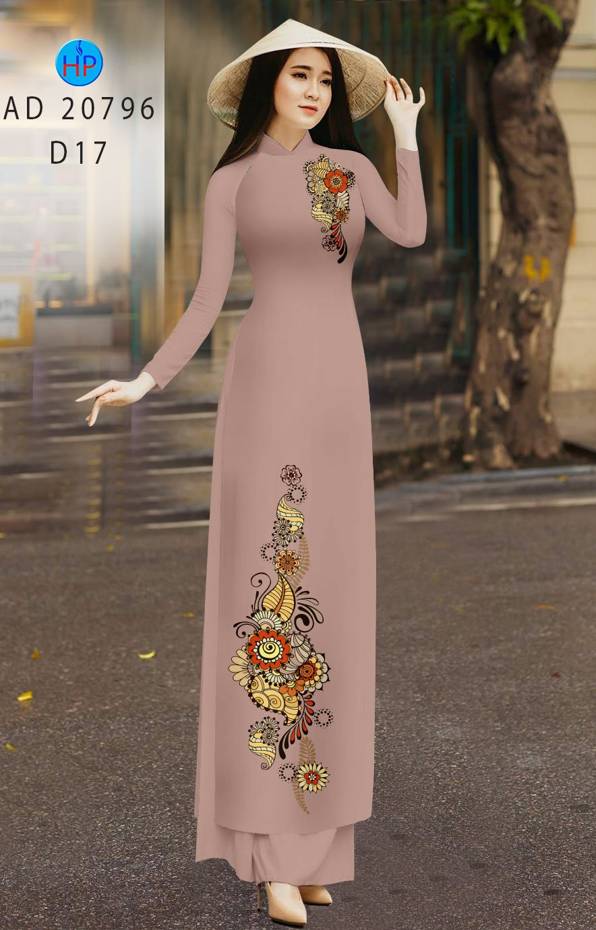 Vải Áo Dài Hoa In 3D Vừa Ra AD 20796 40 Vải Áo Dài Hoa In 3D Vừa Ra AD 20796