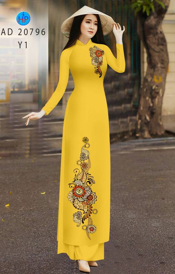 Vải Áo Dài Hoa In 3D Vừa Ra AD 20796 45 Vải Áo Dài Hoa In 3D Vừa Ra AD 20796