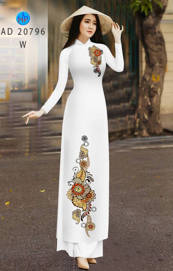 Vải Áo Dài Hoa In 3D Vừa Ra AD 20796 46 Vải Áo Dài Hoa In 3D Vừa Ra AD 20796