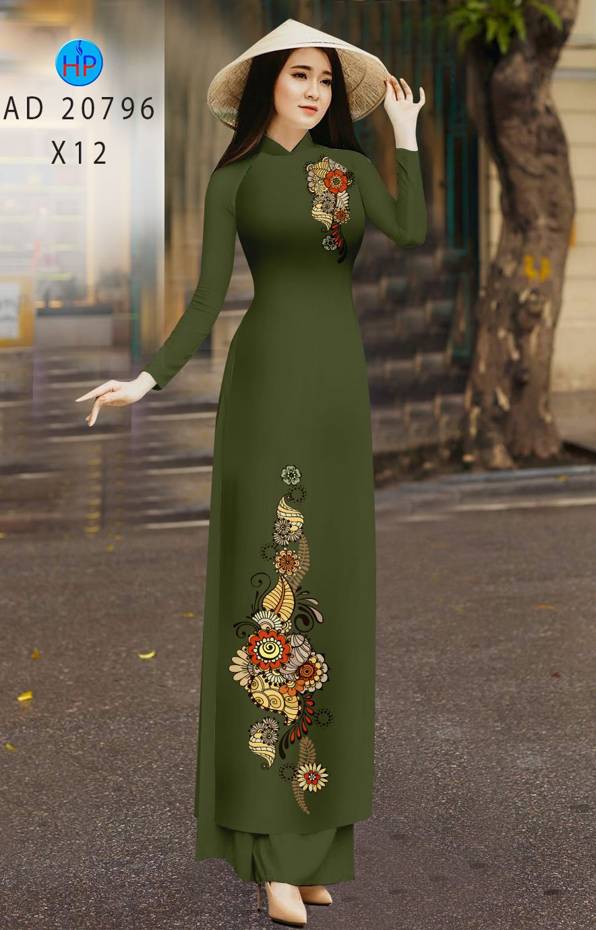 Vải Áo Dài Hoa In 3D Vừa Ra AD 20796 51 Vải Áo Dài Hoa In 3D Vừa Ra AD 20796