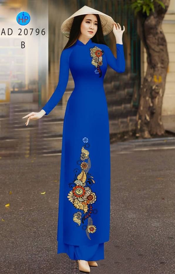 Vải Áo Dài Hoa In 3D Vừa Ra AD 20796 50 Vải Áo Dài Hoa In 3D Vừa Ra AD 20796