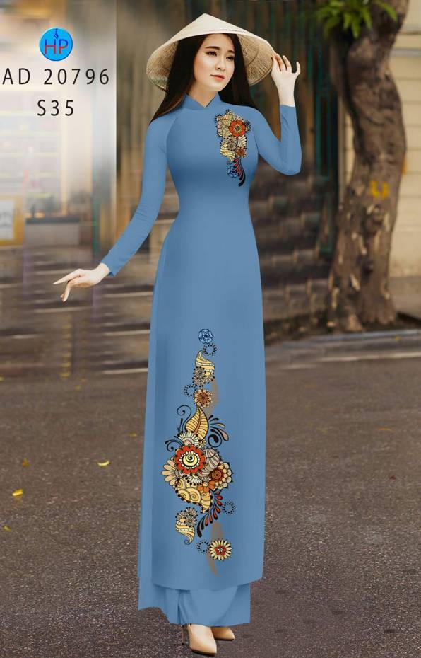 Vải Áo Dài Hoa In 3D Vừa Ra AD 20796 53 Vải Áo Dài Hoa In 3D Vừa Ra AD 20796