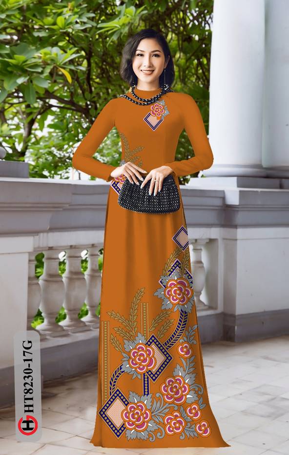 Vải Áo Dài Hoa Văn Kiểu Mới AD HT8230 39 Vải Áo Dài Hoa Văn Kiểu Mới AD HT8230