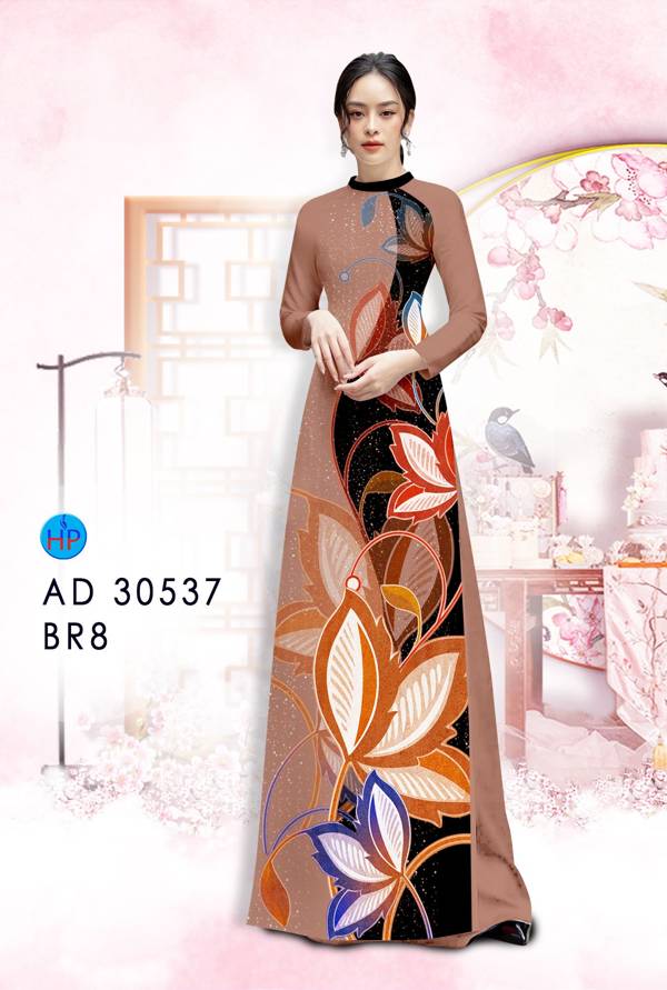 Vải Áo Dài Hoa In 3D Vừa Ra AD 30537 46 Vải Áo Dài Hoa In 3D Vừa Ra AD 30537