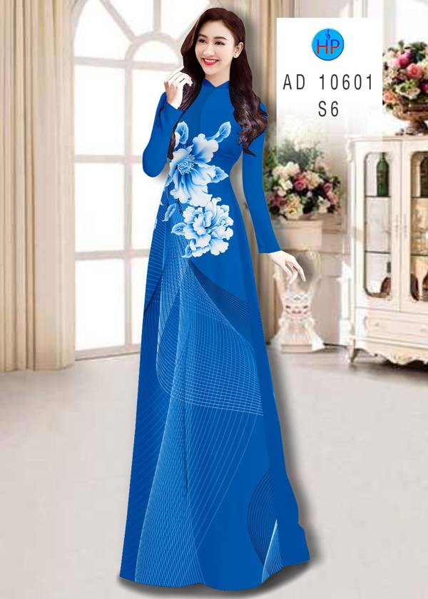 Vải Áo Dài Hoa In 3D Thiết Kế 2021 AD 10601 41 Vải Áo Dài Hoa In 3D Thiết Kế 2021 AD 10601