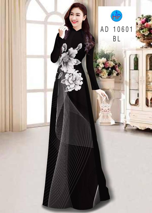 Vải Áo Dài Hoa In 3D Thiết Kế 2021 AD 10601 44 Vải Áo Dài Hoa In 3D Thiết Kế 2021 AD 10601