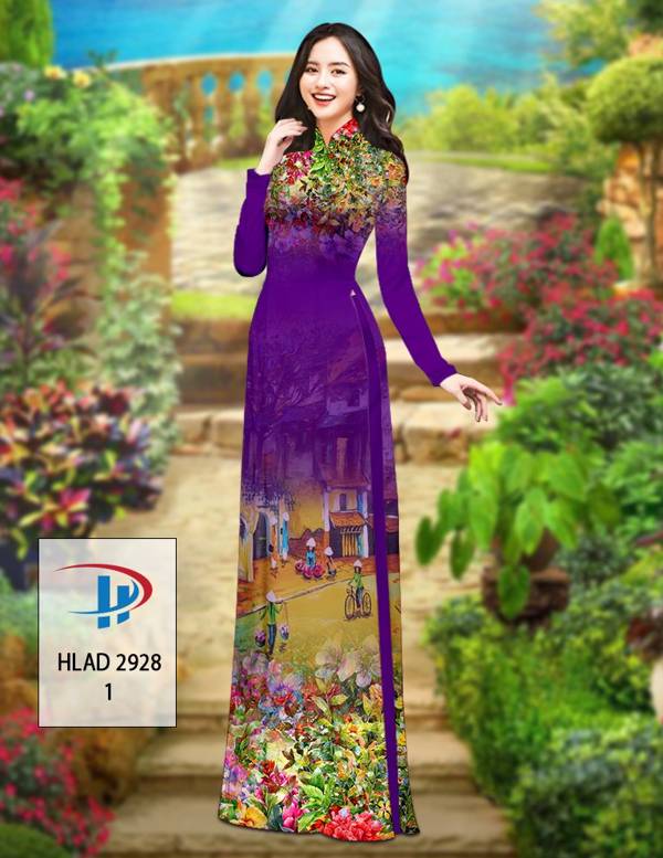 Vải Áo Dài Phong Cảnh Mới Ra AD HLAD2928 55 Vải Áo Dài Phong Cảnh Mới Ra AD HLAD2928