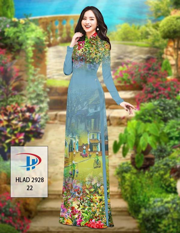 Vải Áo Dài Phong Cảnh Mới Ra AD HLAD2928 76 Vải Áo Dài Phong Cảnh Mới Ra AD HLAD2928