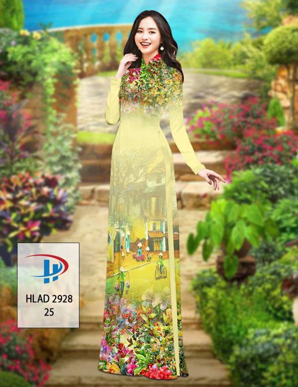 Vải Áo Dài Phong Cảnh Mới Ra AD HLAD2928 79 Vải Áo Dài Phong Cảnh Mới Ra AD HLAD2928