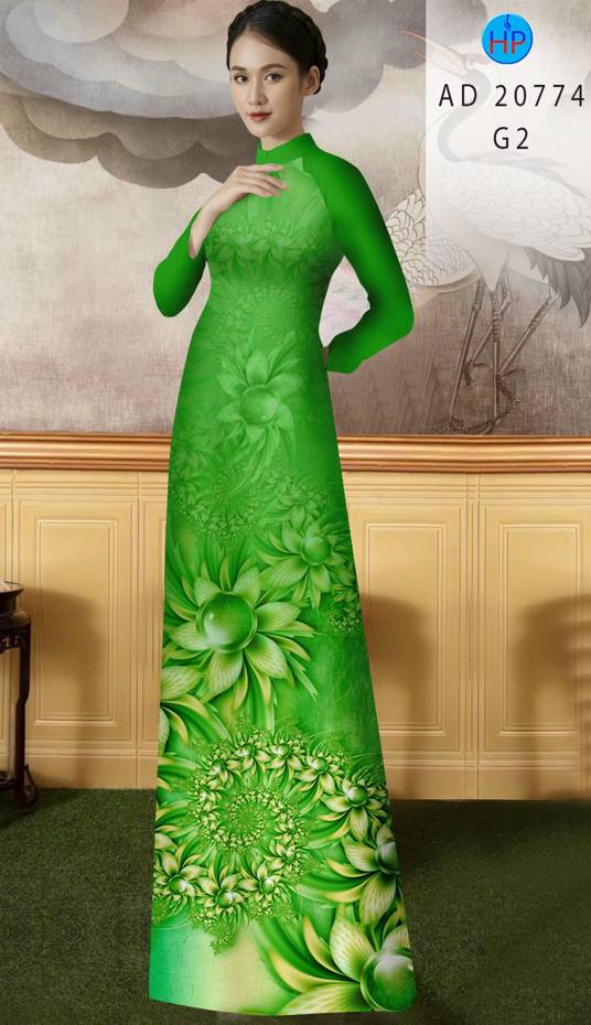 Vải Áo Dài Hoa In 3D Thiết Kế 2021 AD 20774 50 Vải Áo Dài Hoa In 3D Thiết Kế 2021 AD 20774
