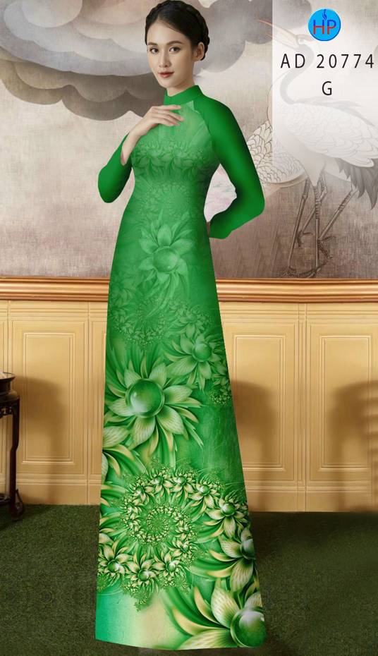 Vải Áo Dài Hoa In 3D Thiết Kế 2021 AD 20774 49 Vải Áo Dài Hoa In 3D Thiết Kế 2021 AD 20774