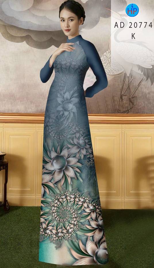 Vải Áo Dài Hoa In 3D Thiết Kế 2021 AD 20774 58 Vải Áo Dài Hoa In 3D Thiết Kế 2021 AD 20774
