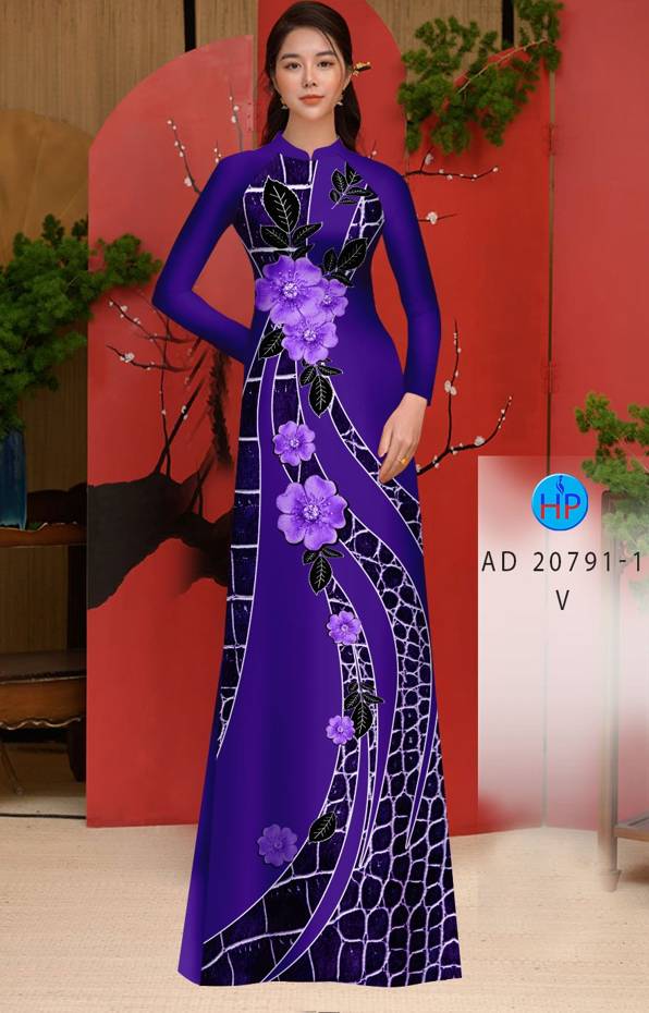Vải Áo Dài Hoa In 3D Vừa Ra AD 20791 52 Vải Áo Dài Hoa In 3D Vừa Ra AD 20791